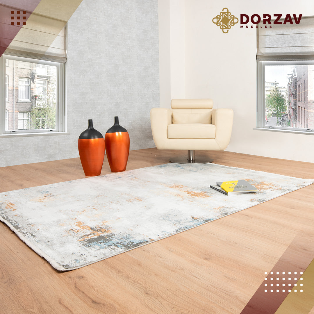 Tapete Decorativo Amalfi T2282 Gris / Oro – Abstracto · Interior