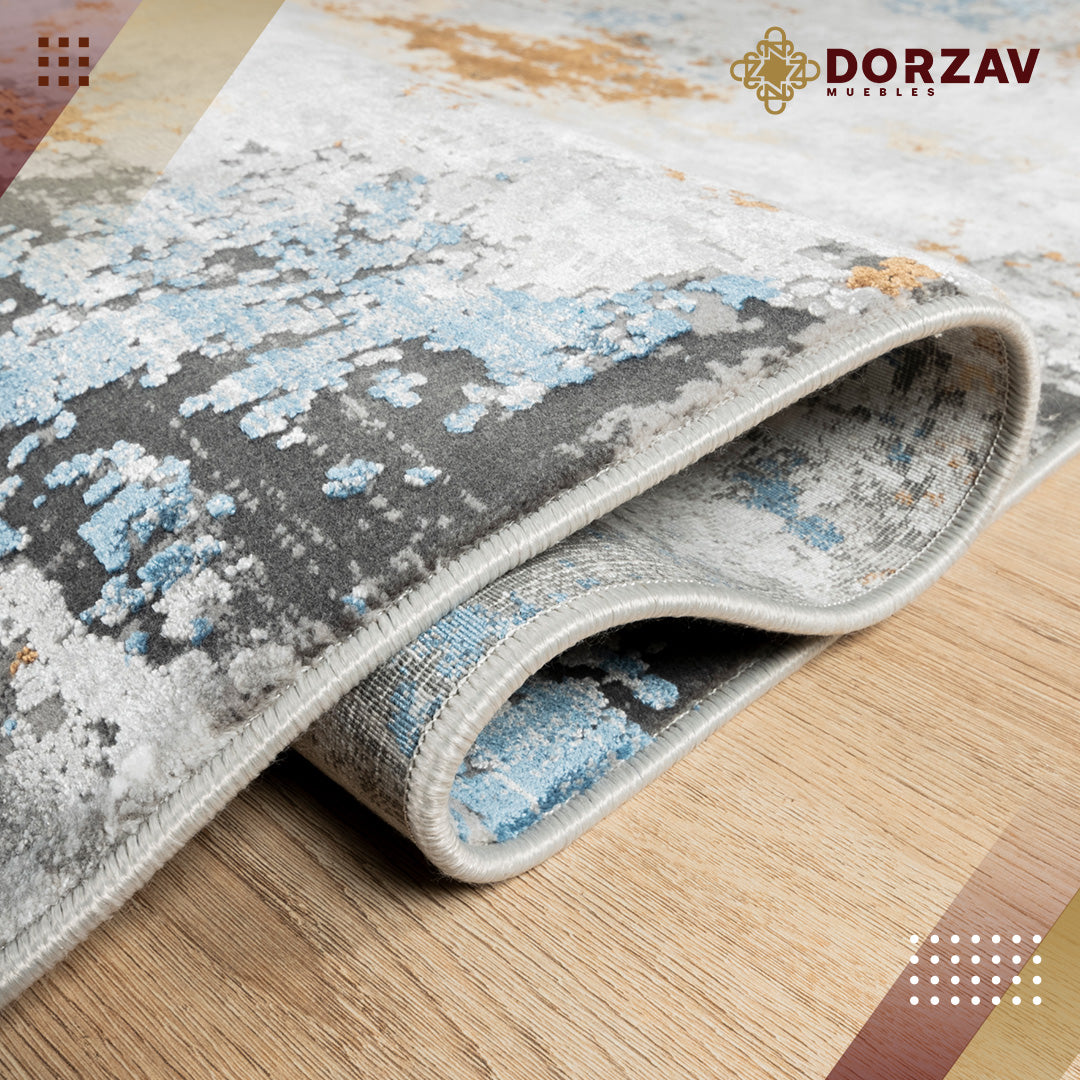 Tapete Decorativo Amalfi T2282 Gris / Oro – Abstracto · Interior