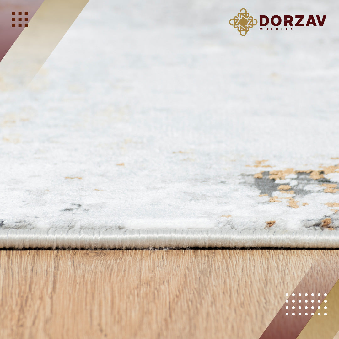 Tapete Decorativo Amalfi T2282 Gris / Oro – Abstracto · Interior