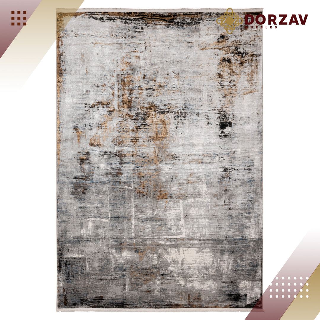 Tapete Decorativo Amalfi T2283 Crema / Gris / Oro – Abstracto · Interior