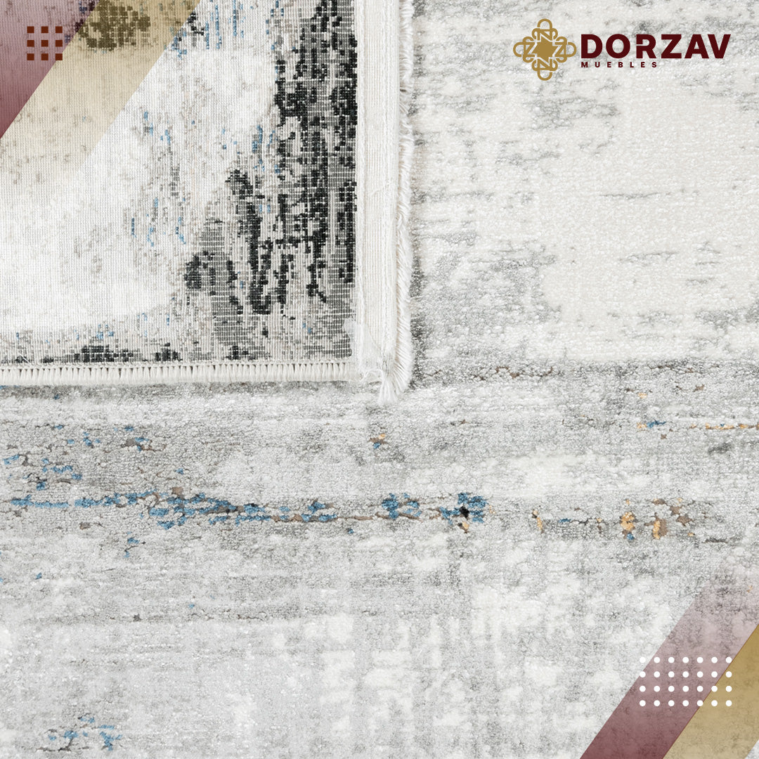Tapete Decorativo Amalfi T2283 Crema / Gris / Oro – Abstracto · Interior