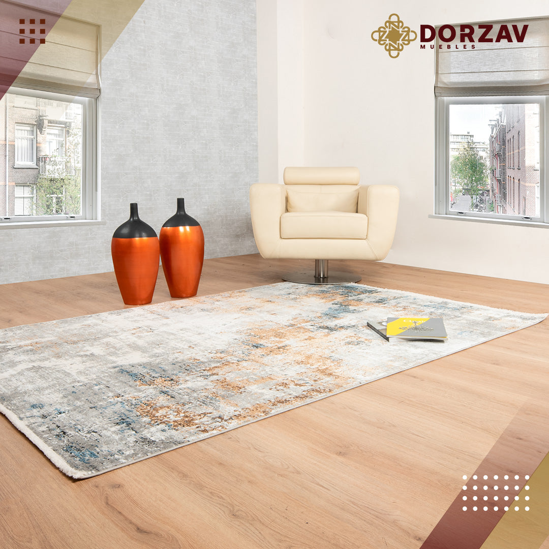 Tapete Decorativo Amalfi T2288 Crema / Gris / Oro – Abstracto · Interior