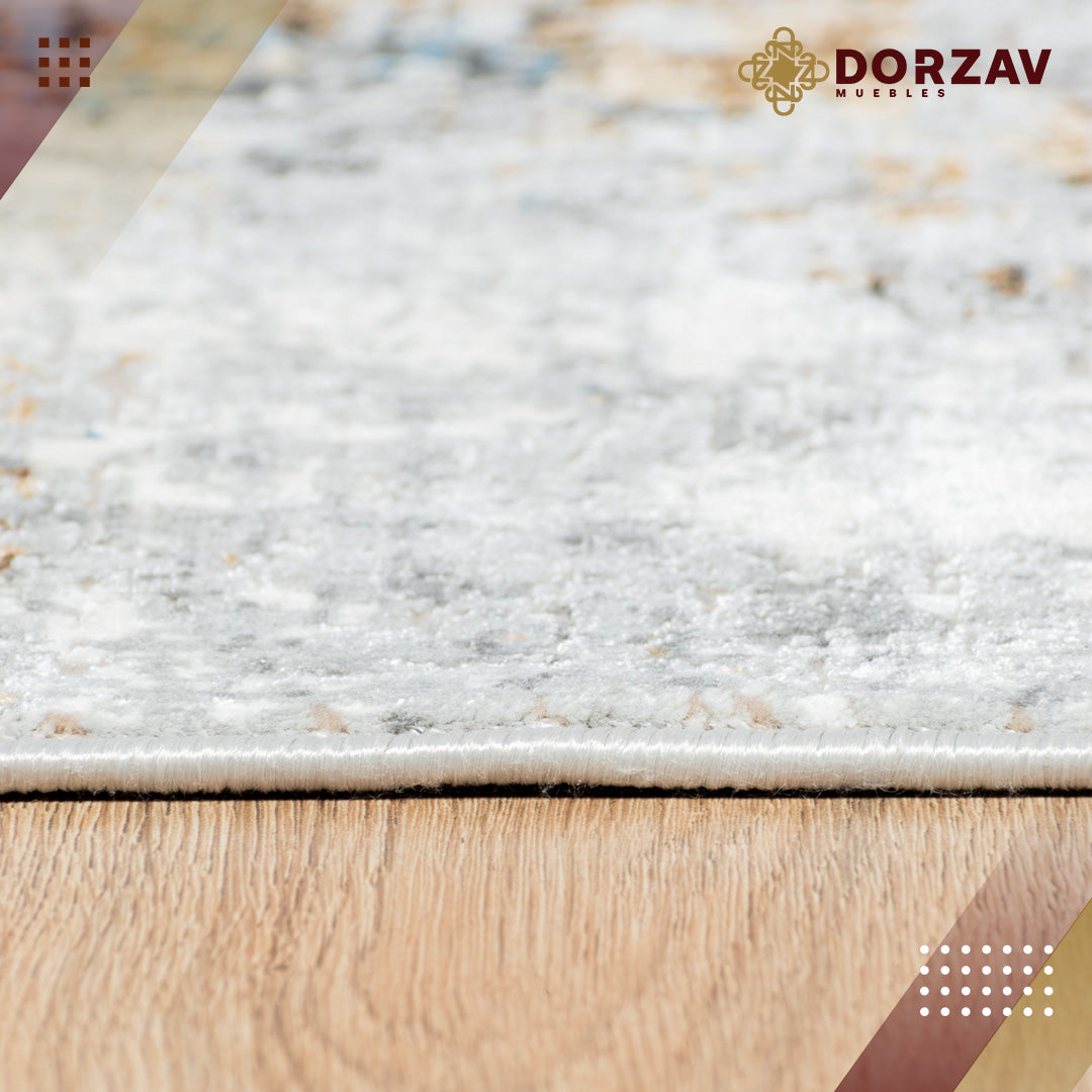 Tapete Decorativo Amalfi T2288 Crema / Gris / Oro – Abstracto · Interior