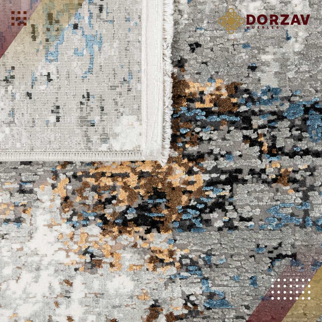 Tapete Decorativo Amalfi T2288 Crema / Gris / Oro – Abstracto · Interior