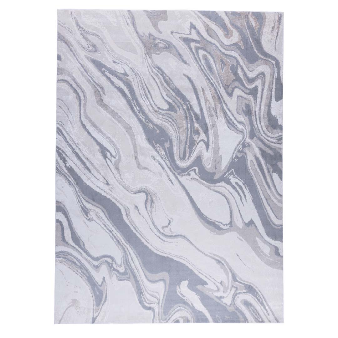 Tapete Decorativo AMIRA 1011C Gris / Blanco – Abstracto · Interior