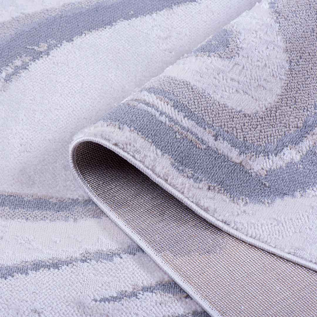 Tapete Decorativo AMIRA 1011C Gris / Blanco – Abstracto · Interior