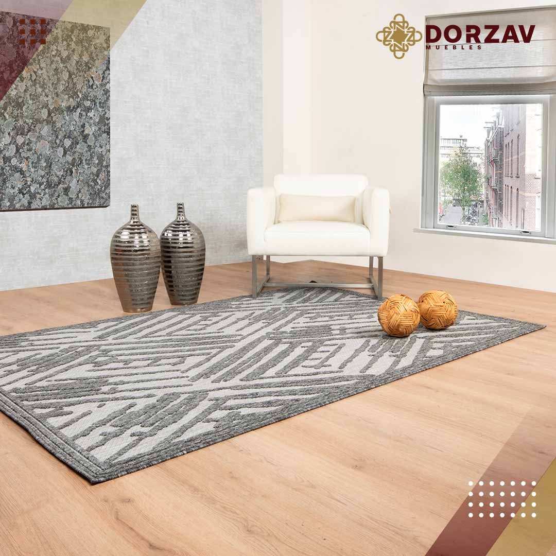 Tapete Decorativo Aria T2310 Gris / Gris – Geométrico · Exterior