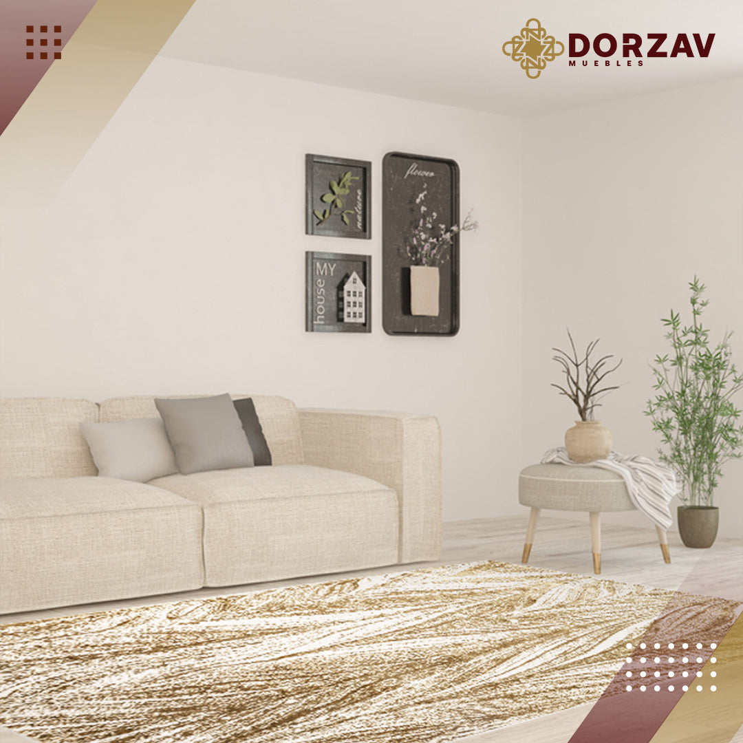 Tapete Decorativo Artema U6003 Oro / Taupe – Abstracto · Interior