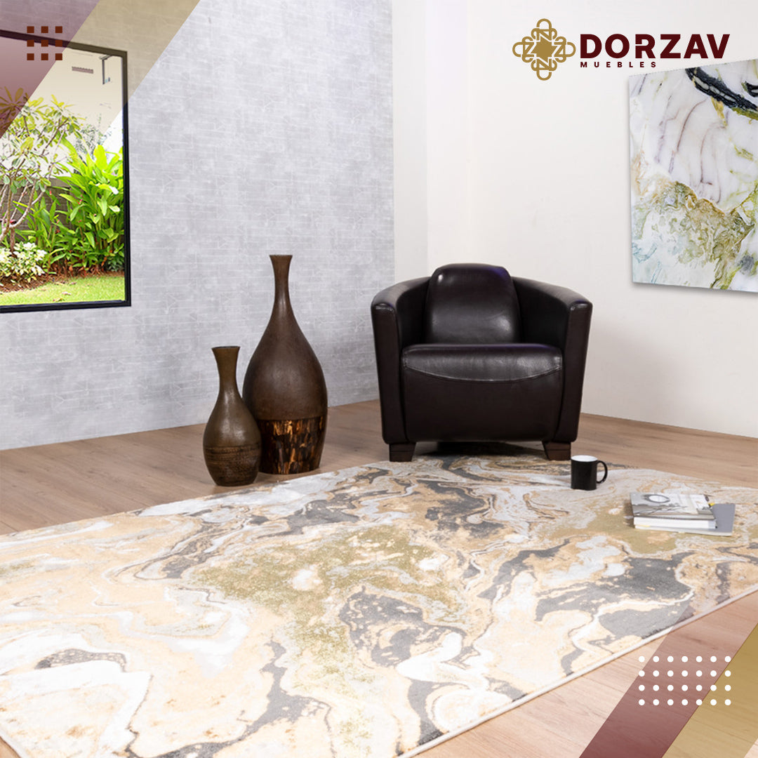 Tapete Decorativo Artema U6010 Oro / Taupe – Abstracto · Interior