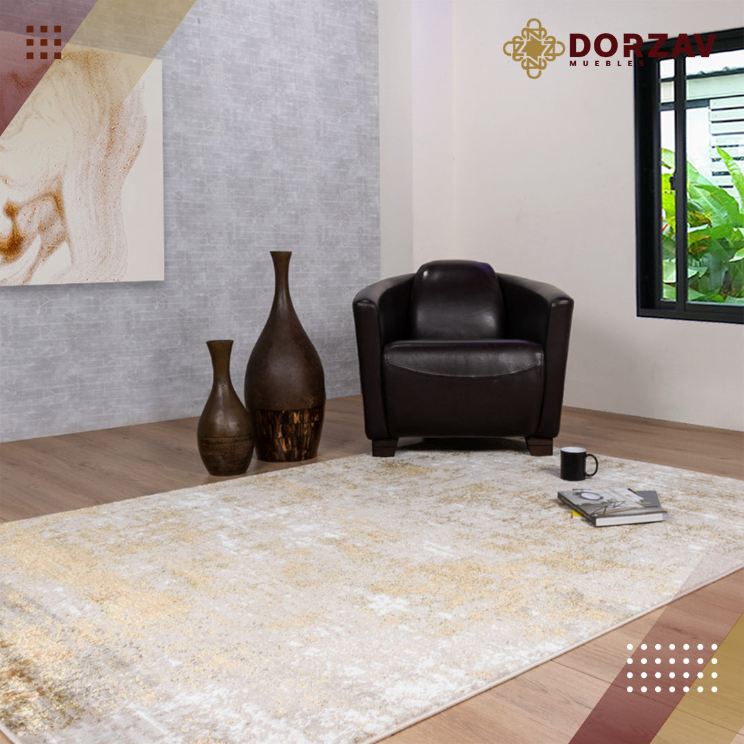 Tapete Decorativo Artema U6015 Oro / Taupe – Abstracto · Interior
