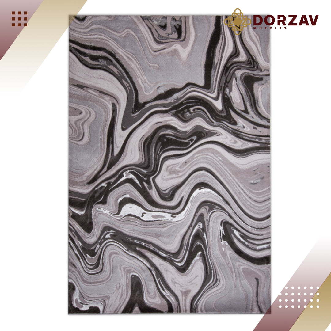 Tapete Decorativo Ayda T9018 Gris / Plata – Abstracto · Interior