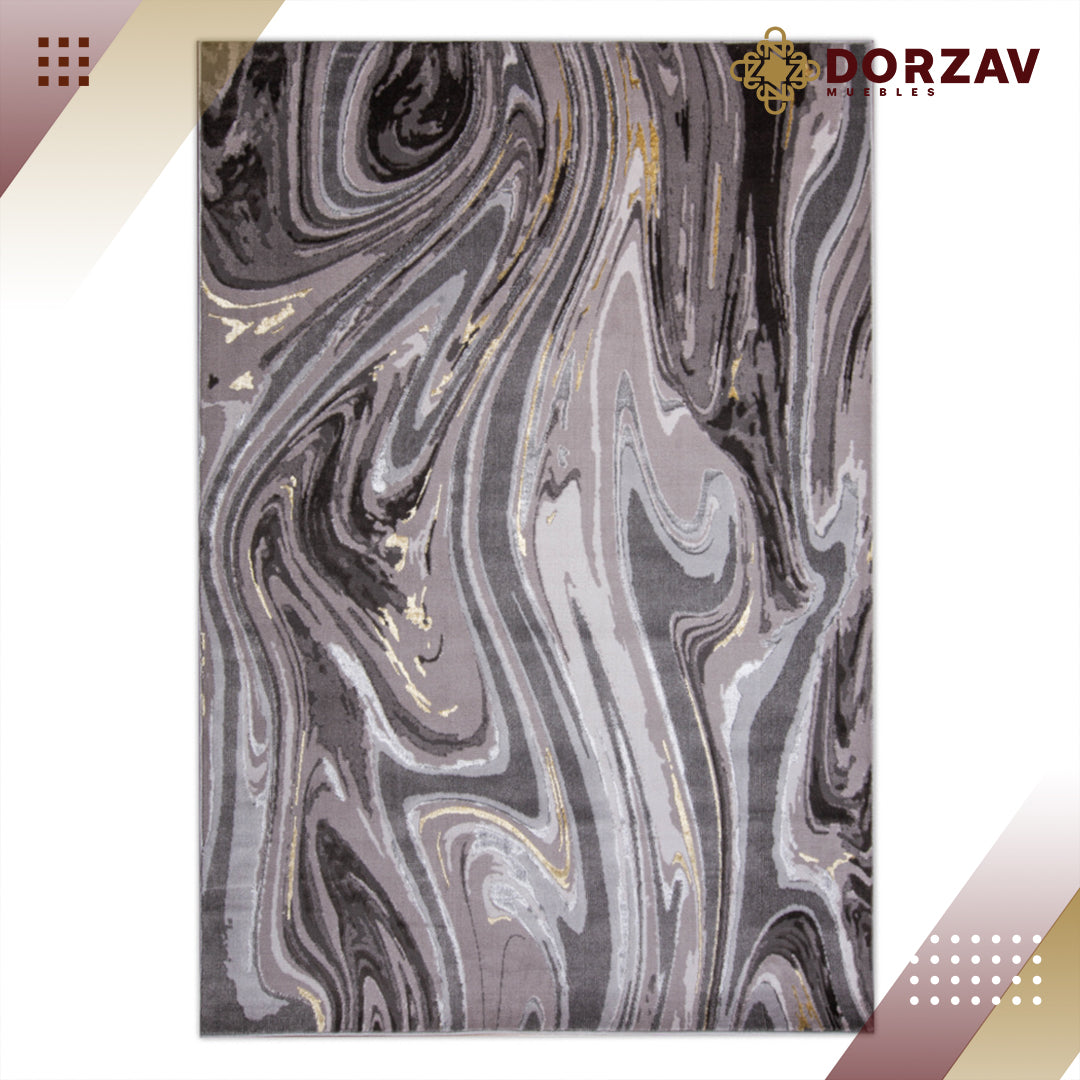 Tapete Decorativo Ayda T9019 Gris / Plata – Abstracto · Interior
