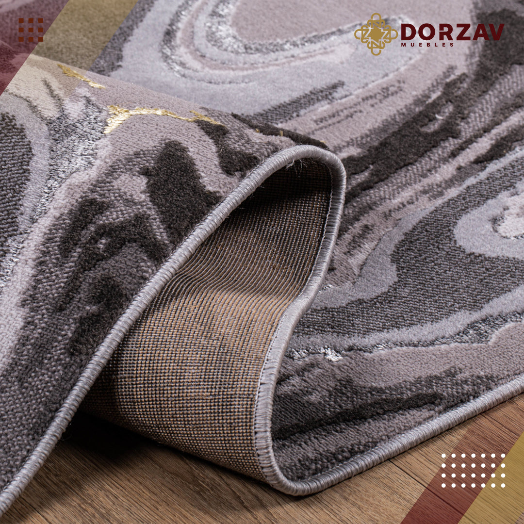 Tapete Decorativo Ayda T9019 Gris / Plata – Abstracto · Interior