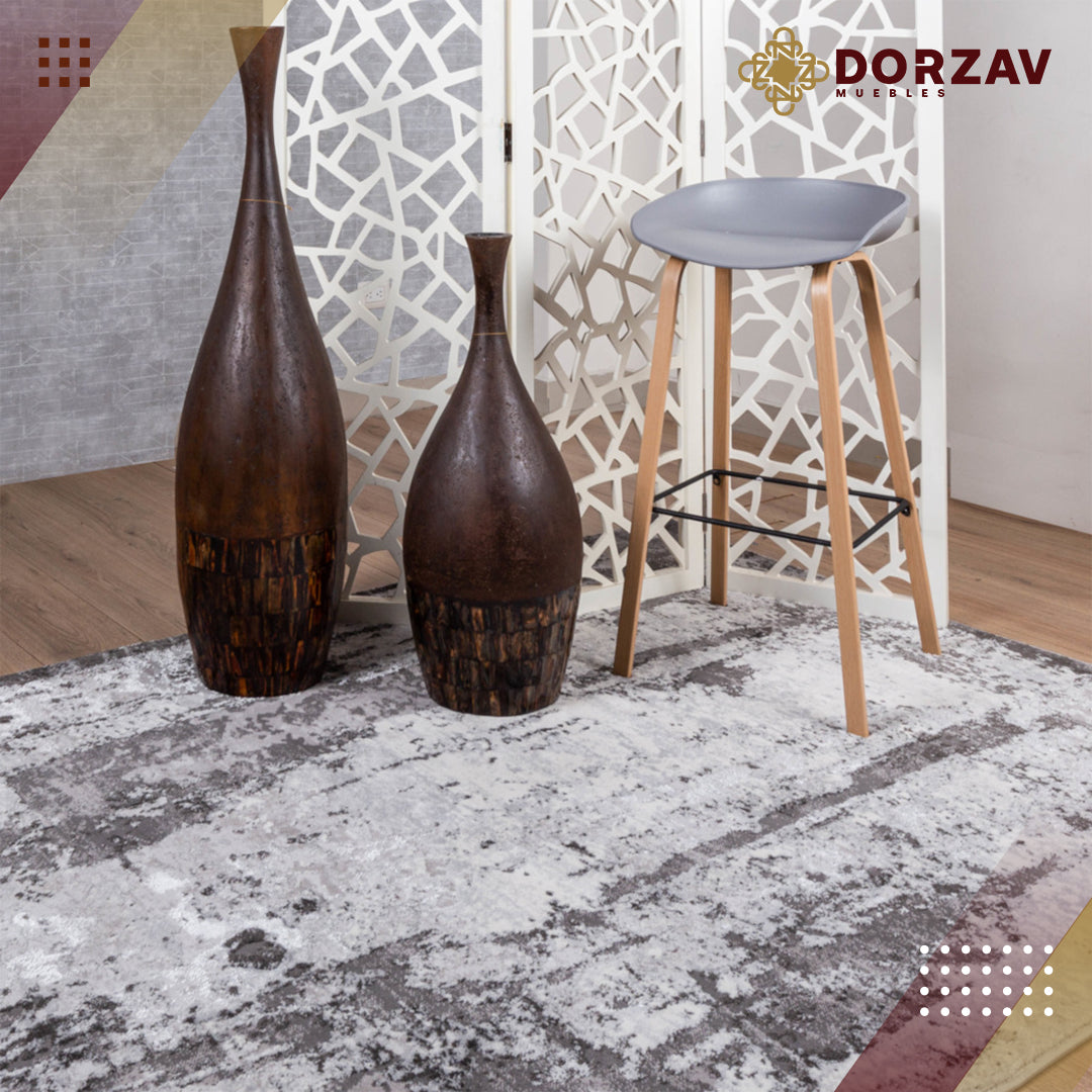 Tapete Decorativo Ayda T9023 Gris / Oscuro – Abstracto · Interior