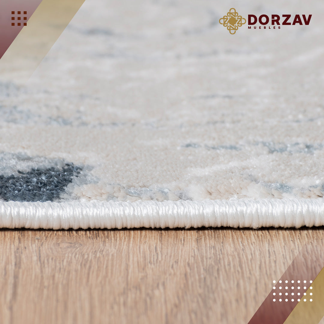 Tapete Decorativo Belma U6022 Plata / Negro – Abstracto · Interior
