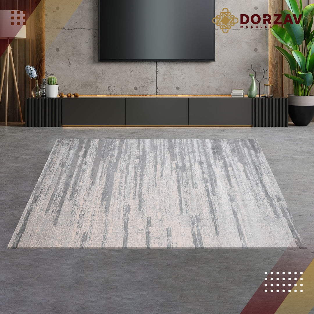 Tapete Decorativo Belma U6024 Plata / Gris – Abstracto · Interior