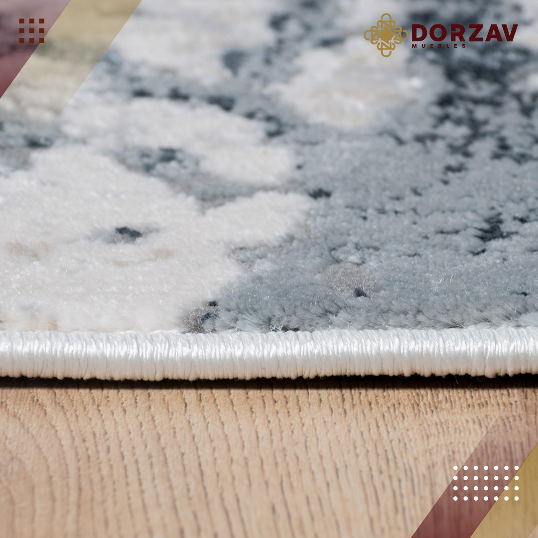 Tapete Decorativo Belma U6026 Plata / Negro – Abstracto · Interior