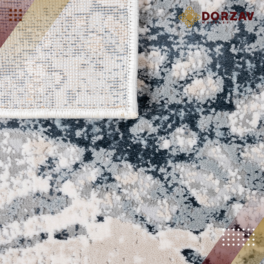 Tapete Decorativo Belma U6026 Plata / Negro – Abstracto · Interior