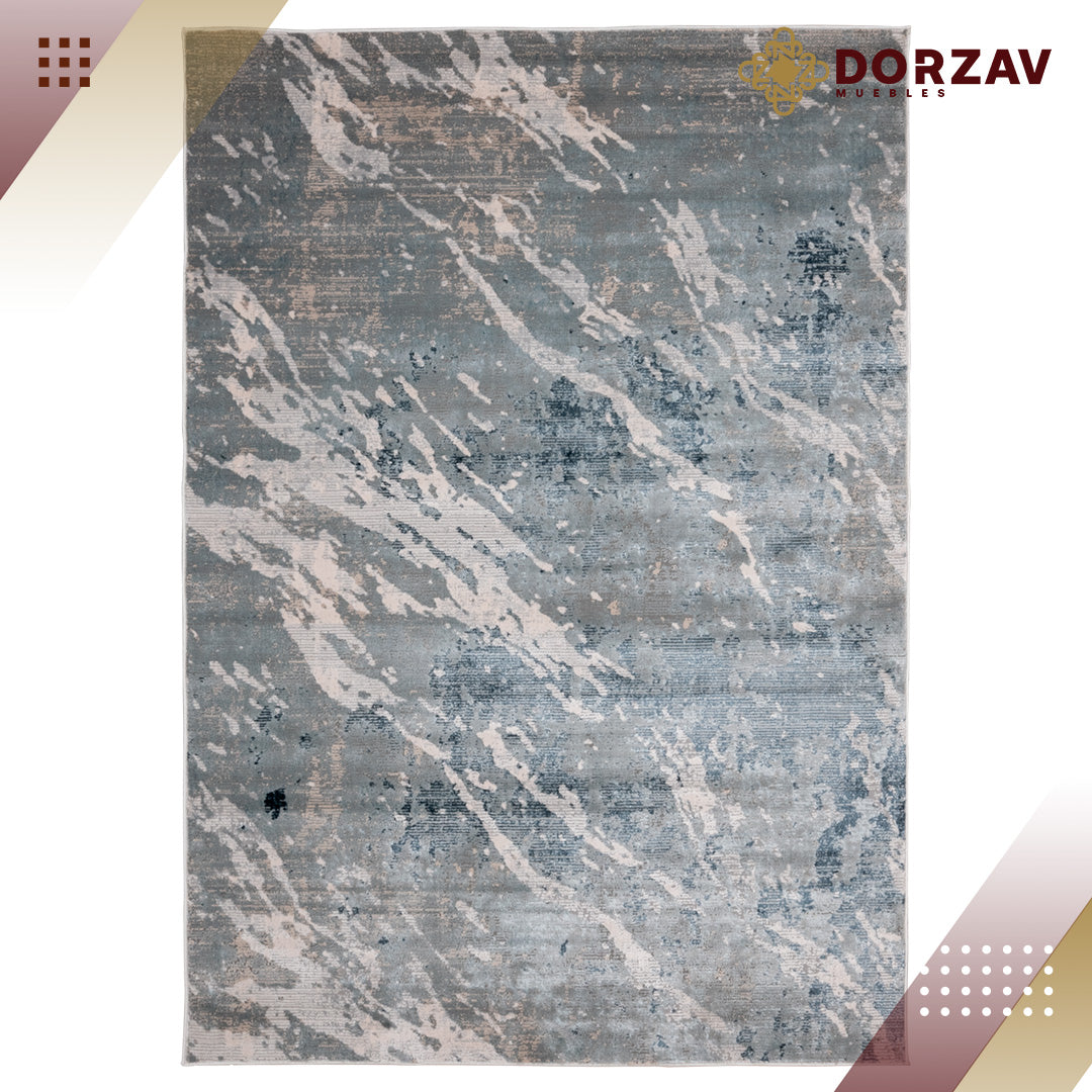 Tapete Decorativo Belma U6027 Plata / Negro – Abstracto · Interior