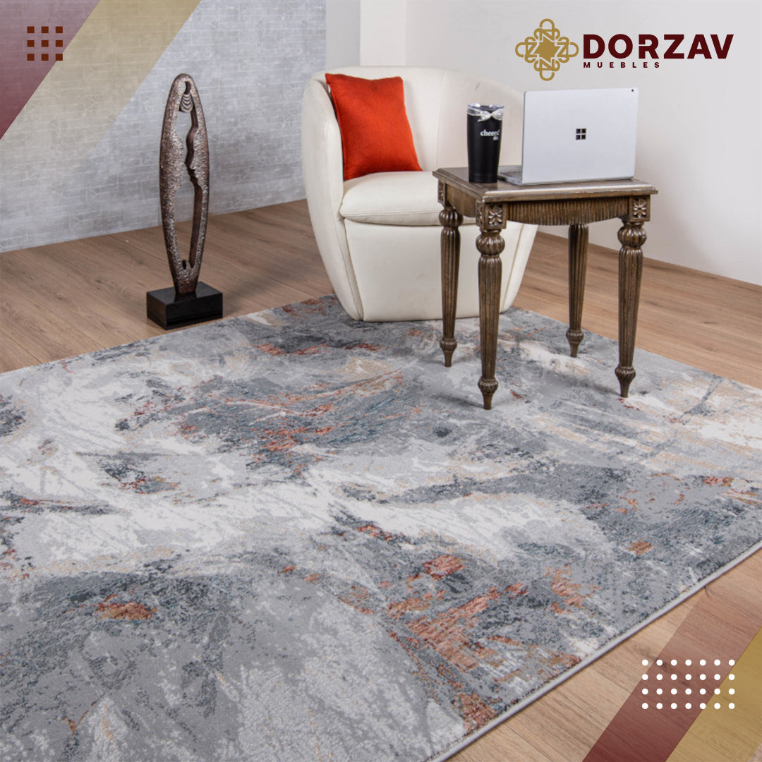 Tapete Decorativo Berna U3014 Gris / Gris – Abstracto · Interior