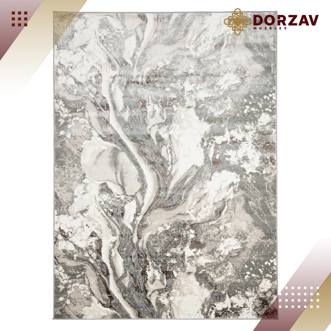 Tapete Decorativo Besni T4037 Gris / Oro – Abstracto · Interior