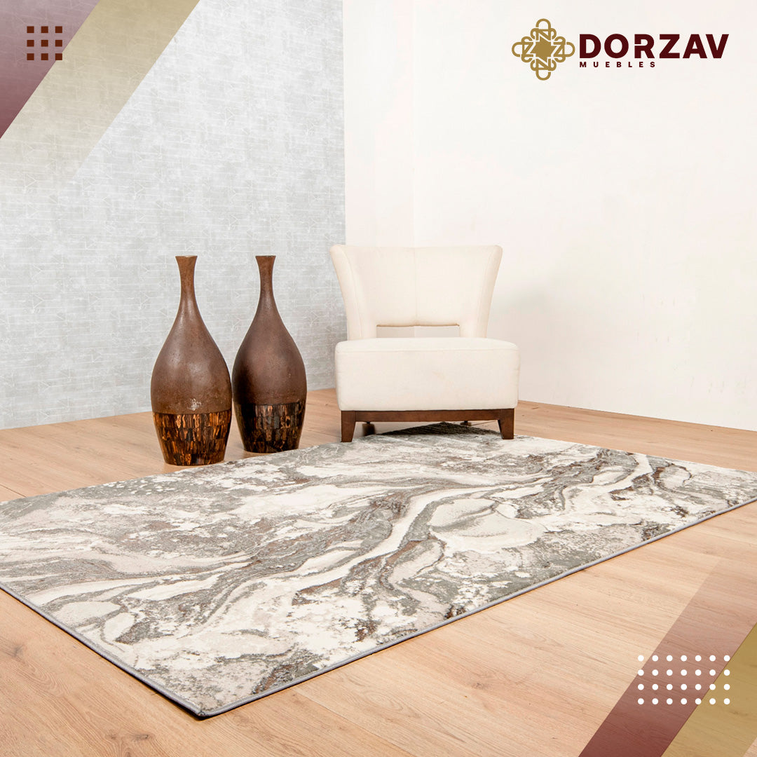 Tapete Decorativo Besni T4037 Gris / Oro – Abstracto · Interior