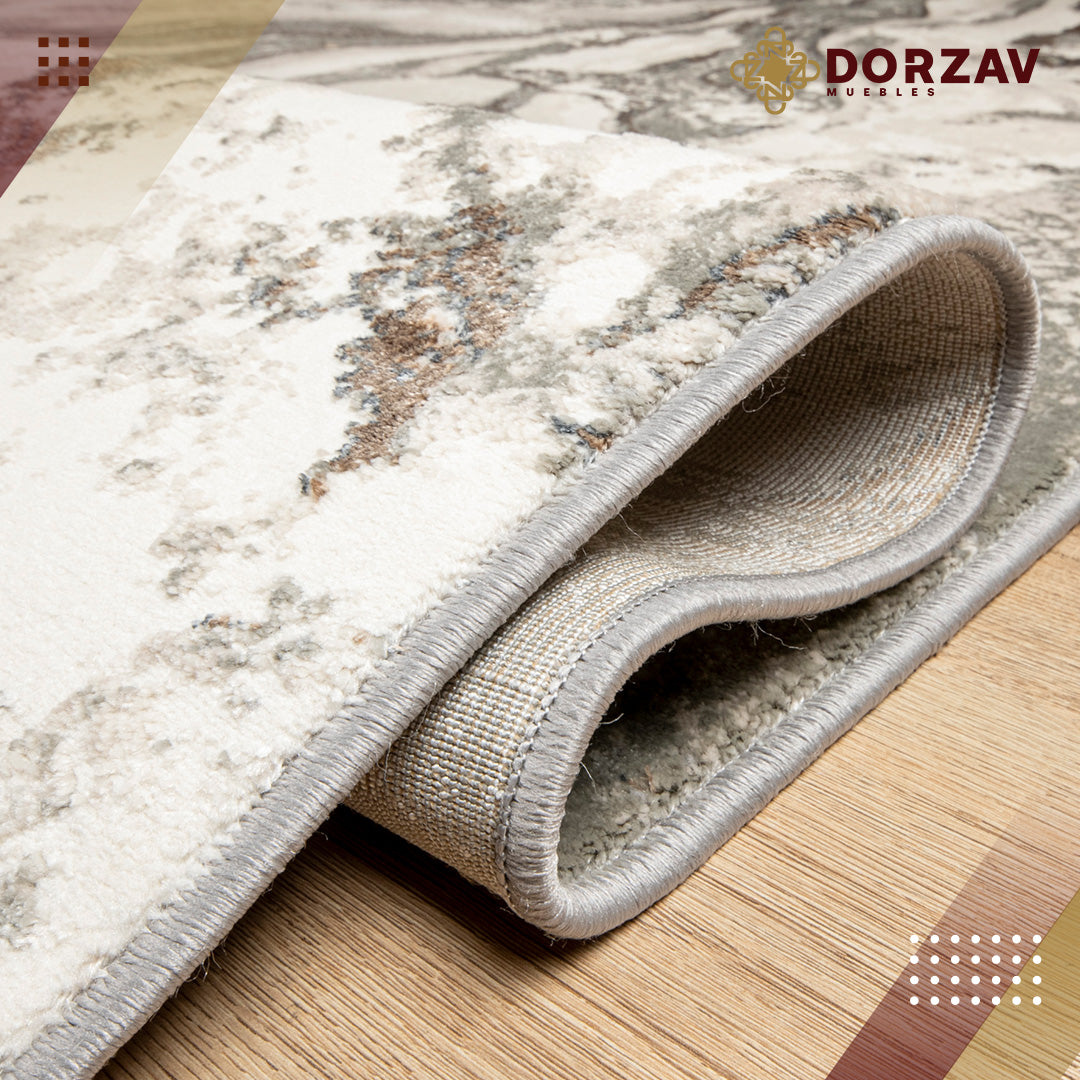 Tapete Decorativo Besni T4037 Gris / Oro – Abstracto · Interior