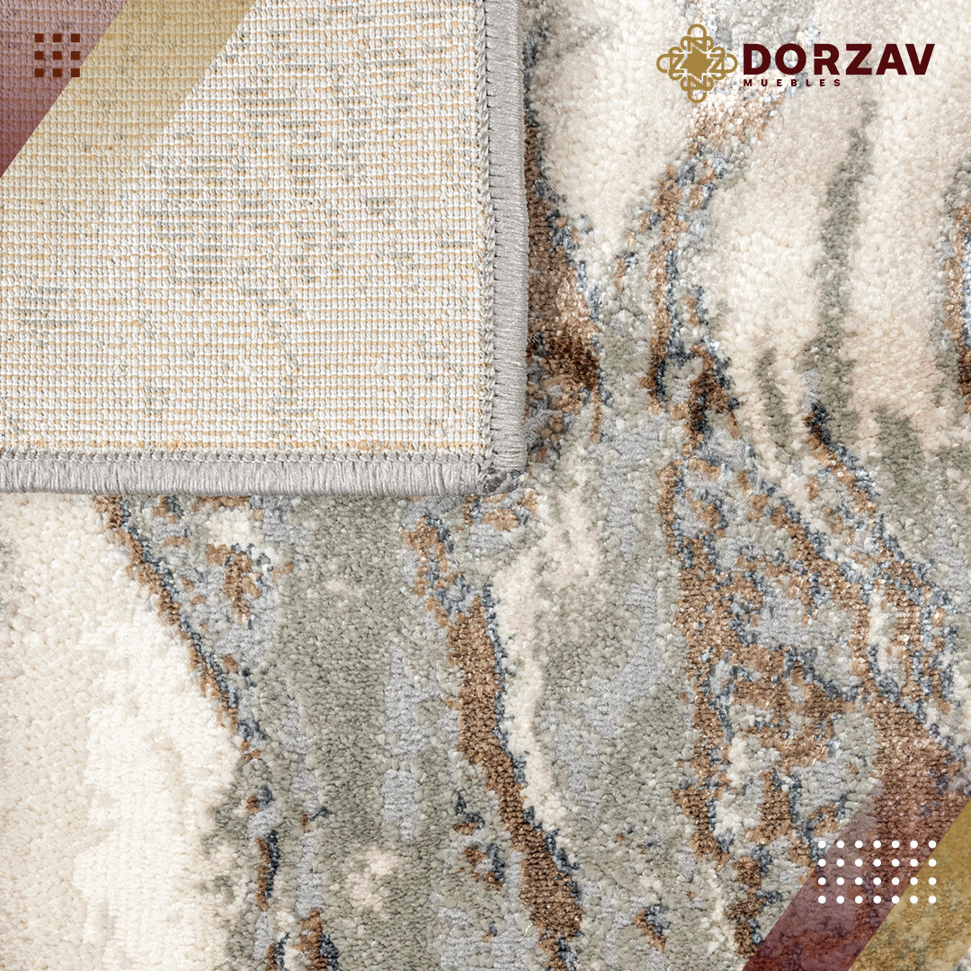 Tapete Decorativo Besni T4037 Gris / Oro – Abstracto · Interior