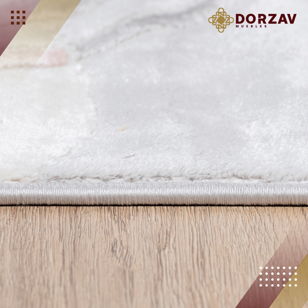 Tapete Decorativo Betsi U5020 Crema / Rosa – Geométrico · Interior