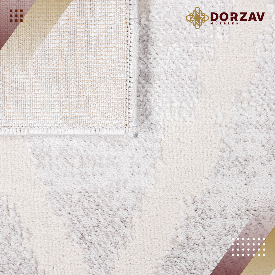 Tapete Decorativo Betsi U5022 Crema / Gris – Geométrico · Interior