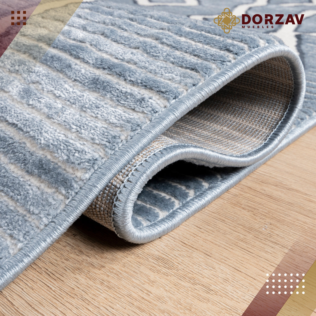 Tapete Decorativo Betsi U5023 Gris / Crema – Geométrico · Interior