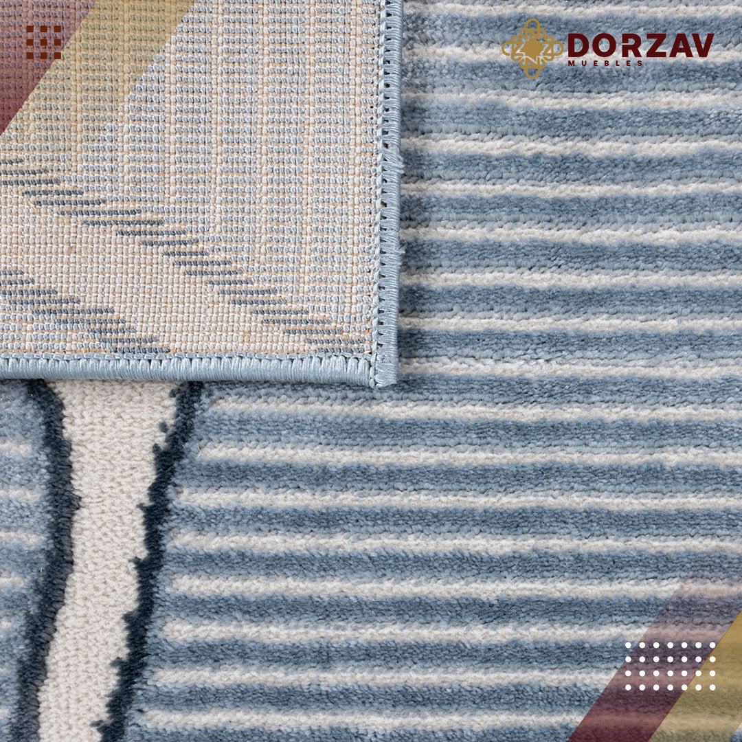 Tapete Decorativo Betsi U5023 Gris / Crema – Geométrico · Interior