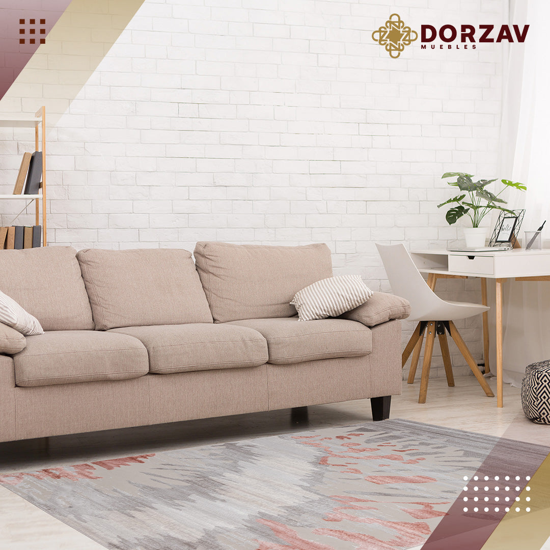 Tapete Decorativo Betsi U5025 Crema / Rosa – Abstracto · Interior