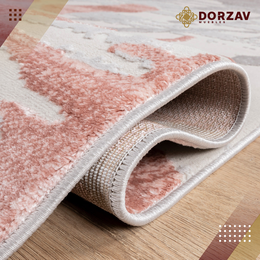 Tapete Decorativo Betsi U5025 Crema / Rosa – Abstracto · Interior