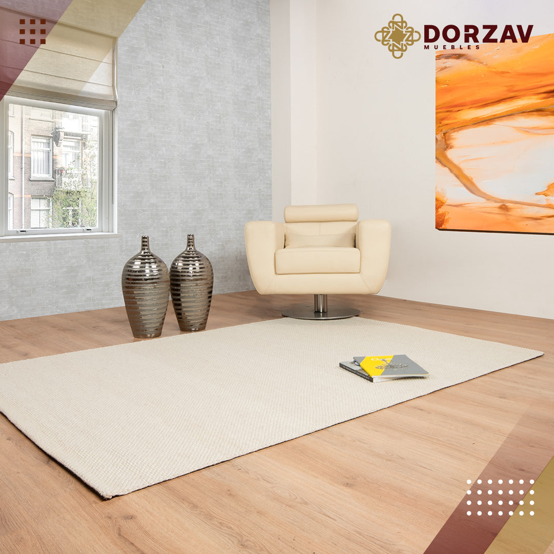 Tapete Decorativo Brinda D1001 Gris / Marfil – Contemporáneo · Interior