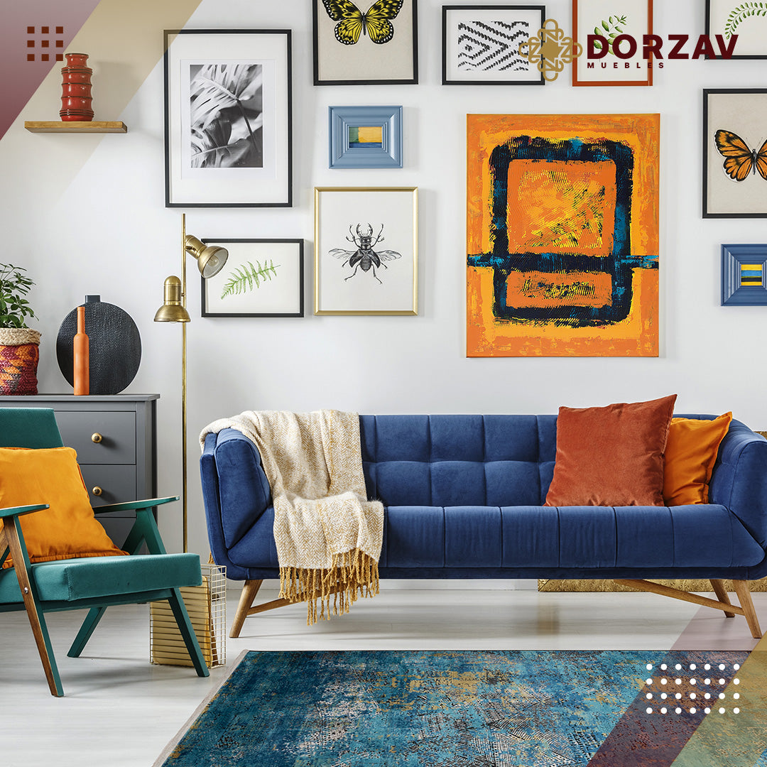 Tapete Decorativo Civita T2265 Turquesa / Gris – Abstracto · Interior