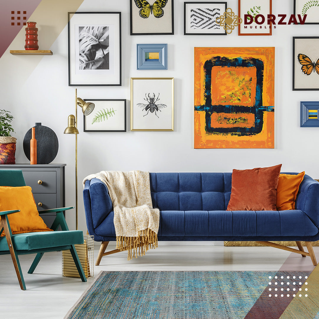 Tapete Decorativo Civita T2269 Turquesa / Gris – Abstracto · Interior
