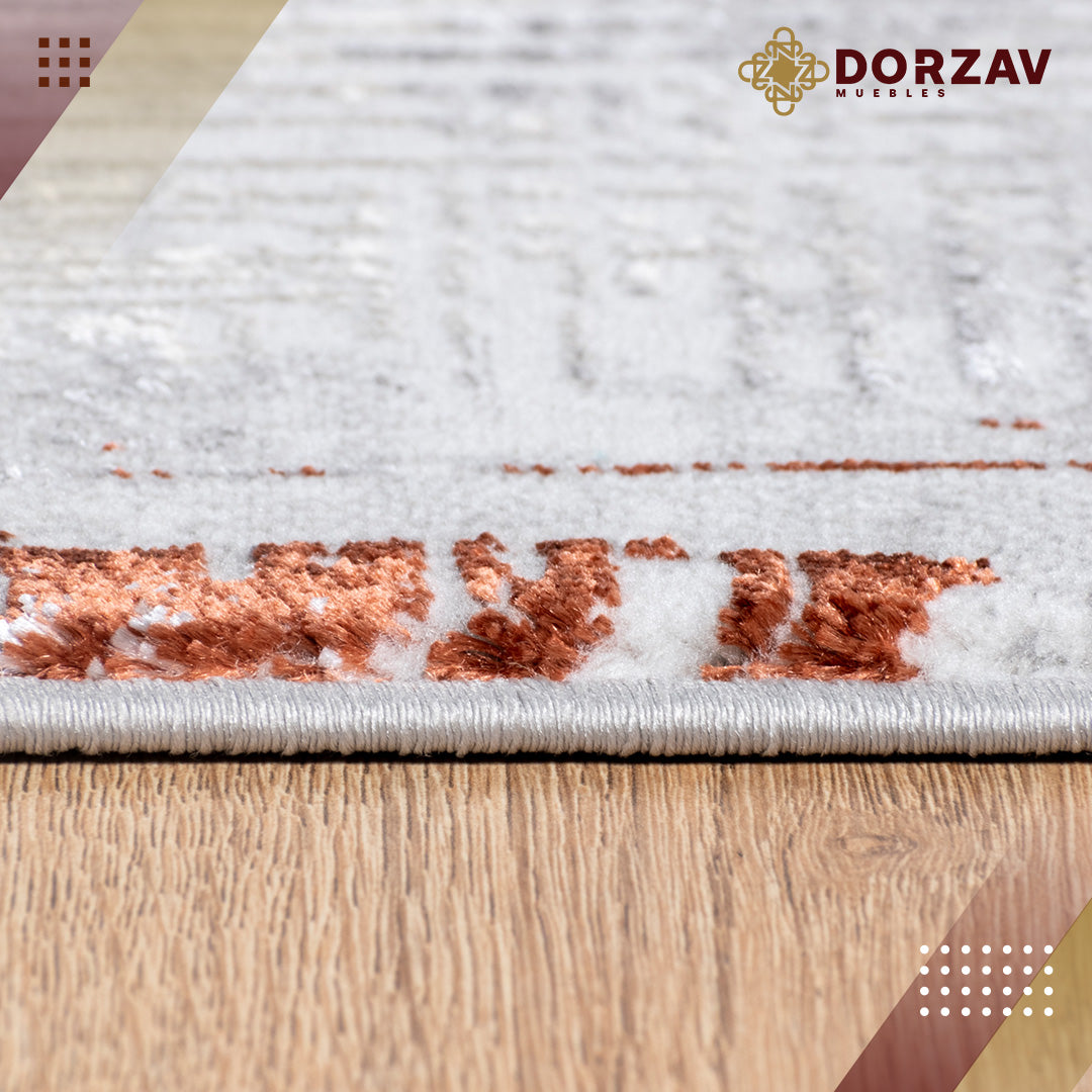 Tapete Decorativo Delme T5147 Gris / Coral – Abstracto · Interior