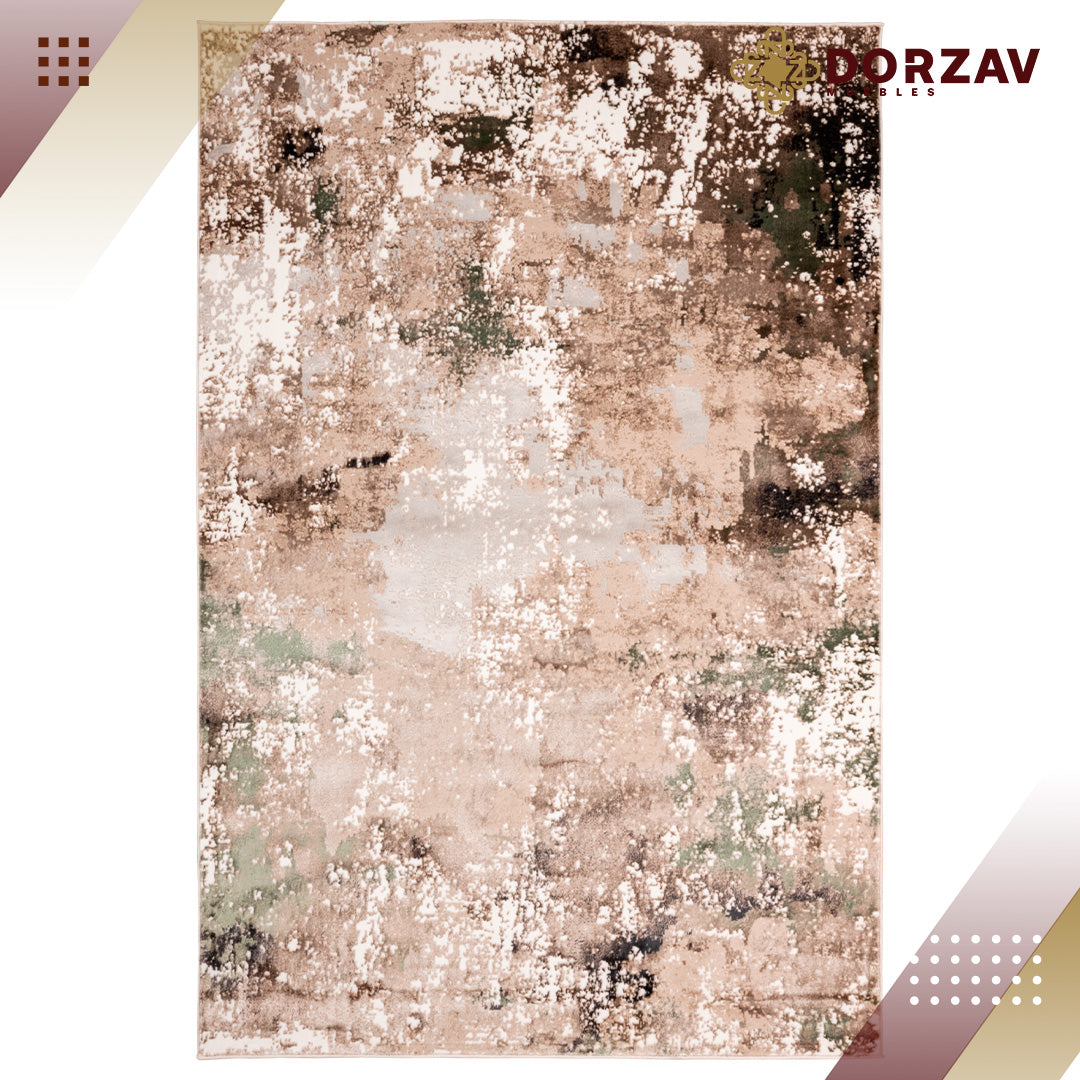 Tapete Decorativo Delme T5151 Crema / Verde – Abstracto · Interior