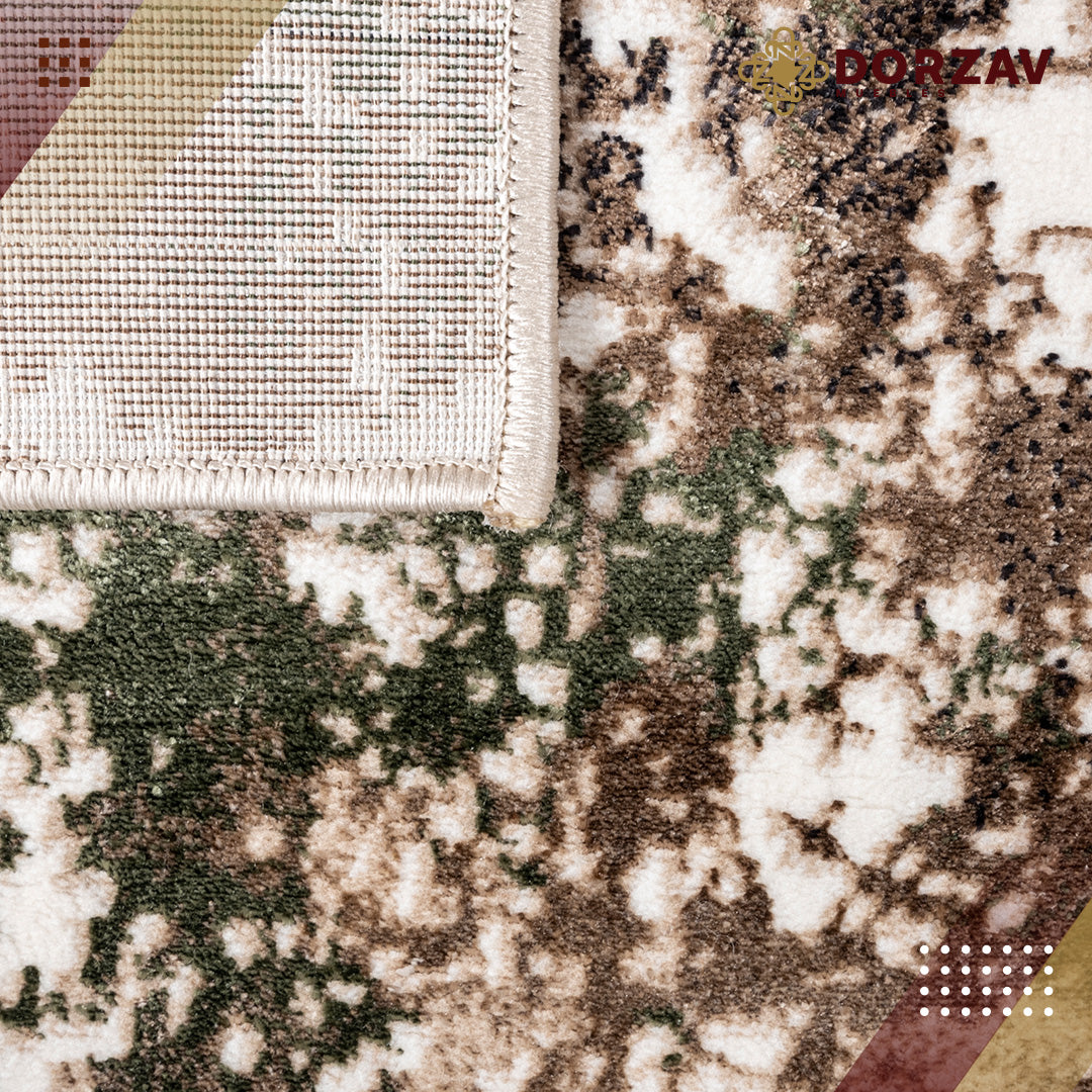 Tapete Decorativo Delme T5151 Crema / Verde – Abstracto · Interior
