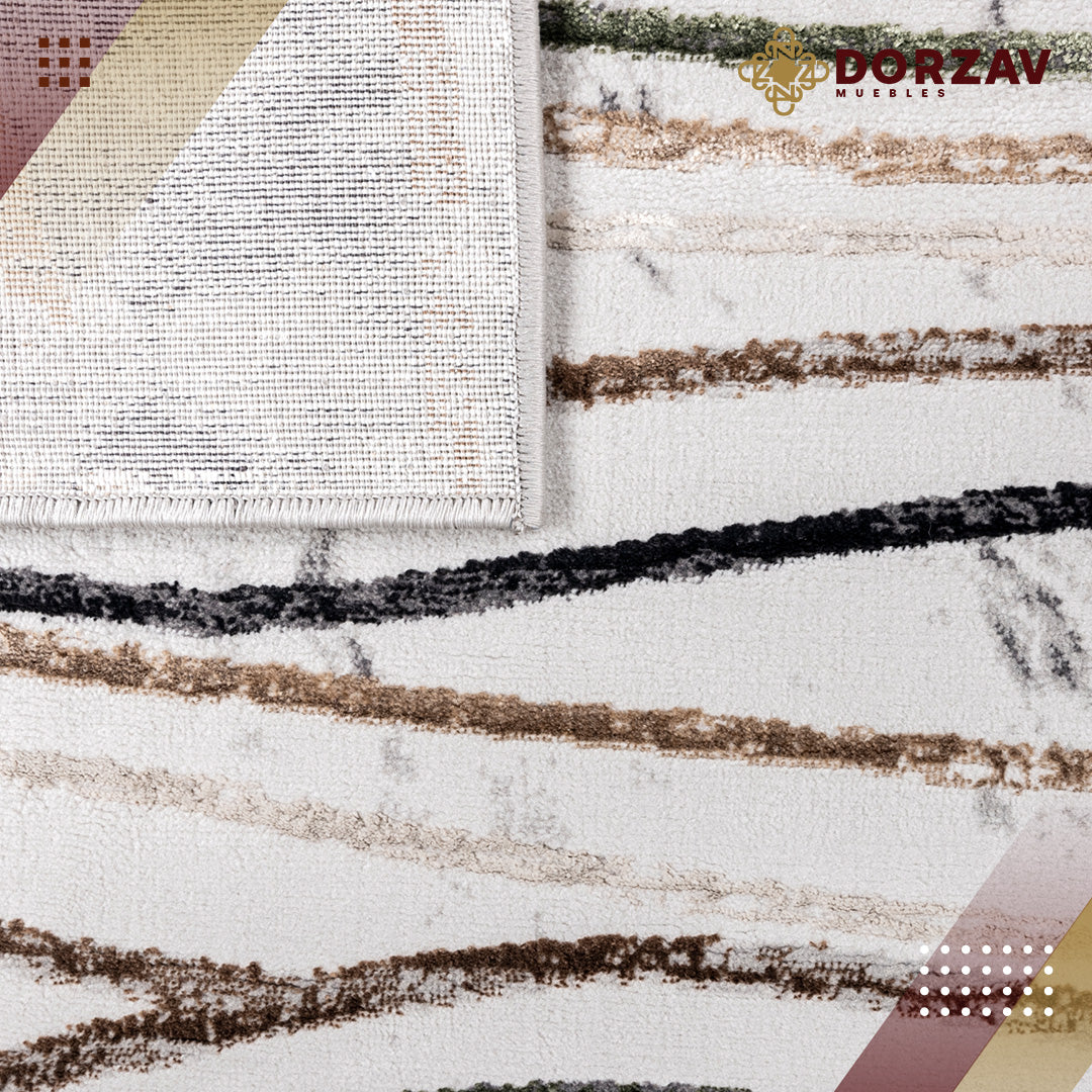 Tapete Decorativo Delme T5153 Gris / Azul – Abstracto · Interior