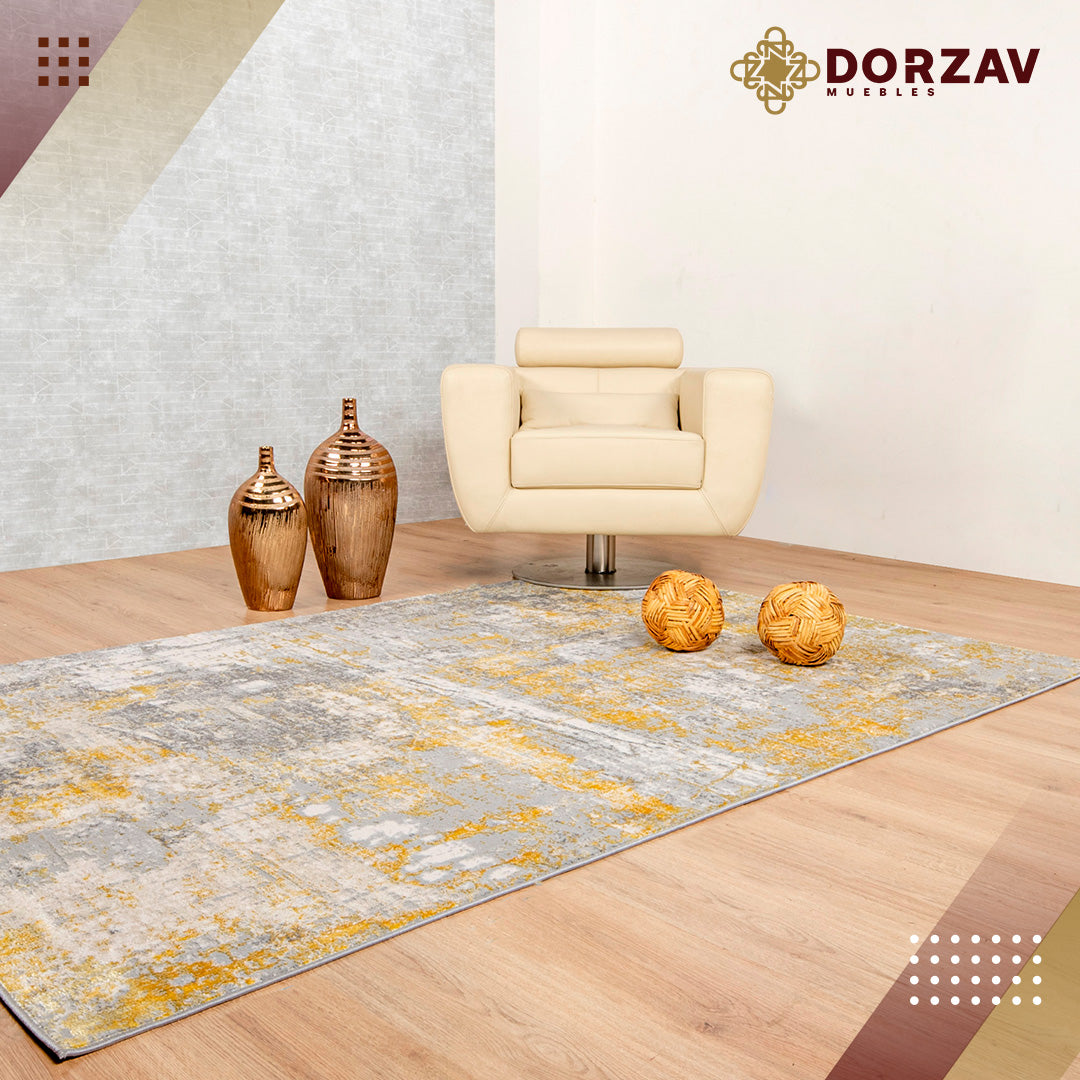 Tapete Decorativo Deniz U7010 Oro / Crema – Abstracto · Interior