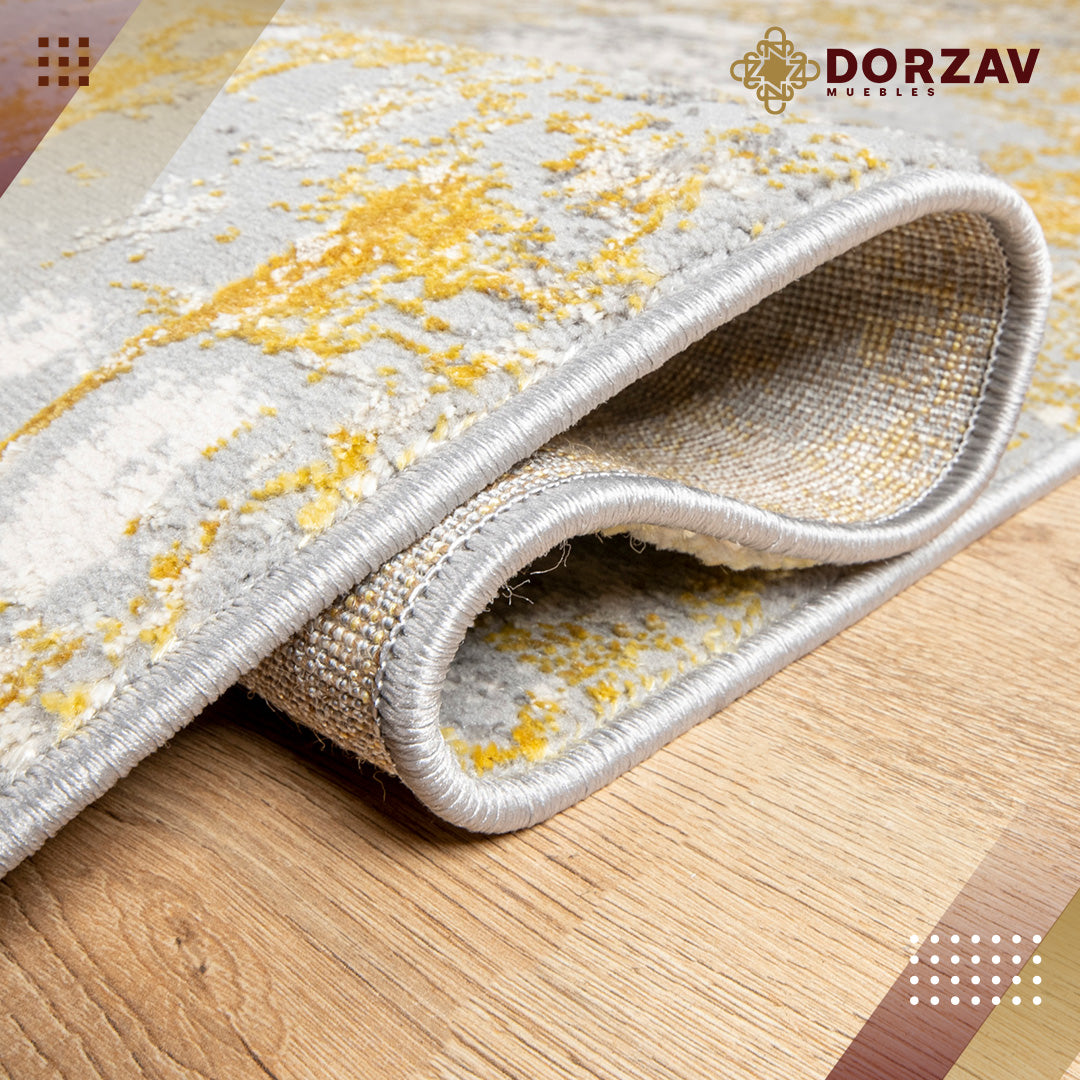 Tapete Decorativo Deniz U7010 Oro / Crema – Abstracto · Interior