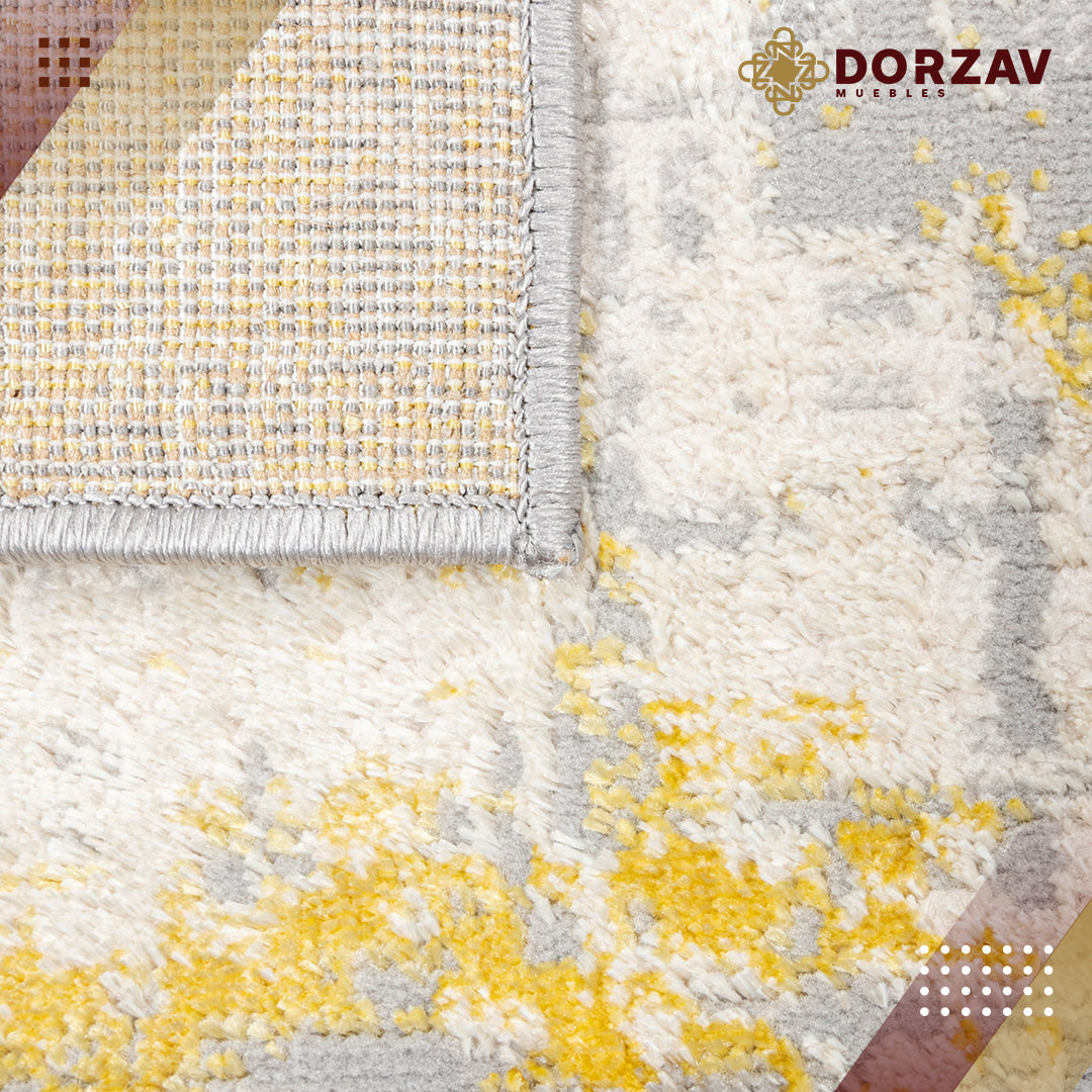 Tapete Decorativo Deniz U7010 Oro / Crema – Abstracto · Interior