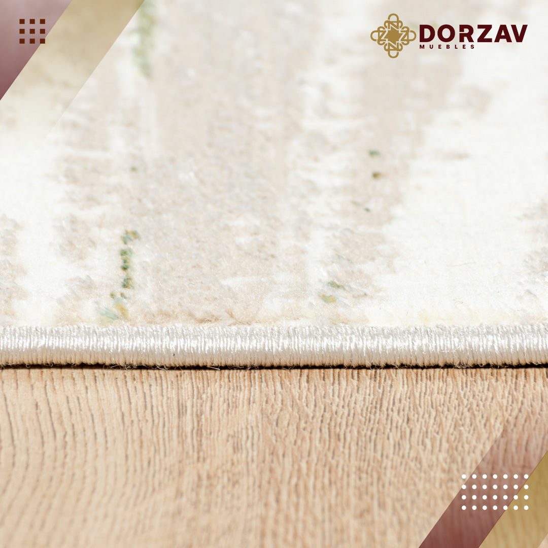 Tapete Decorativo Deniz U7013 Crema / Verde – Abstracto · Interior