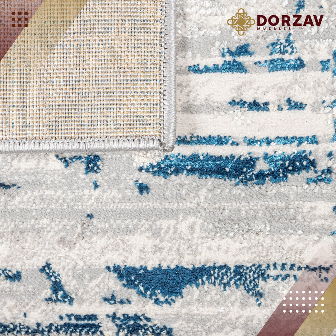Tapete Decorativo Deniz U7015 Gris / Crema – Abstracto · Interior