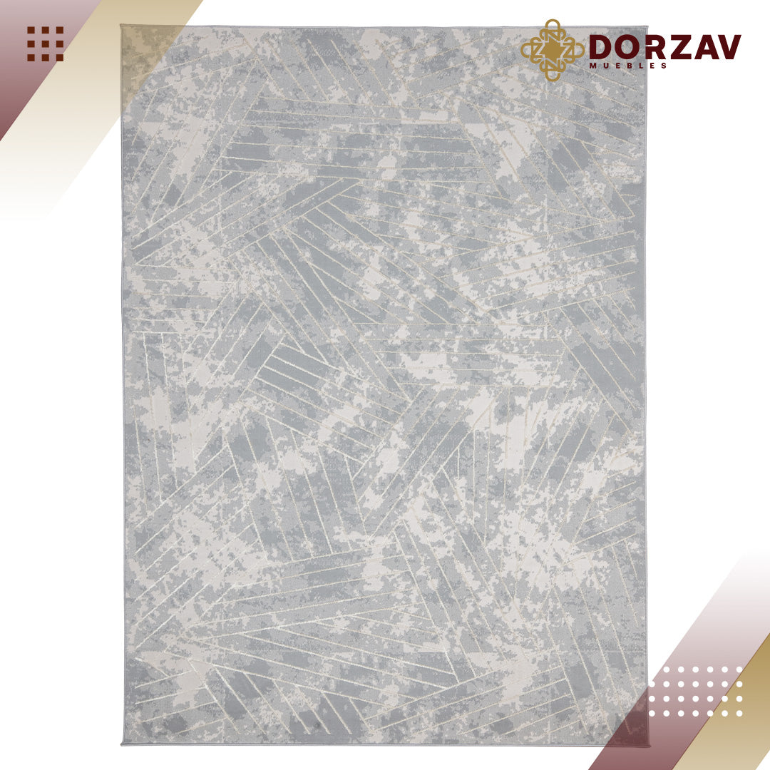 Tapete Decorativo Deniz U7011 Gris / Crema – Abstracto · Interior