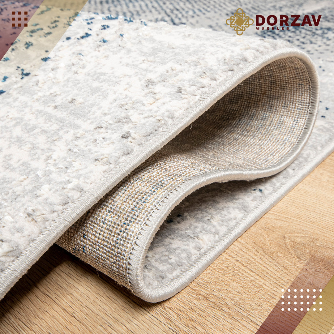 Tapete Decorativo Deniz U7014 Gris / Crema – Abstracto · Interior