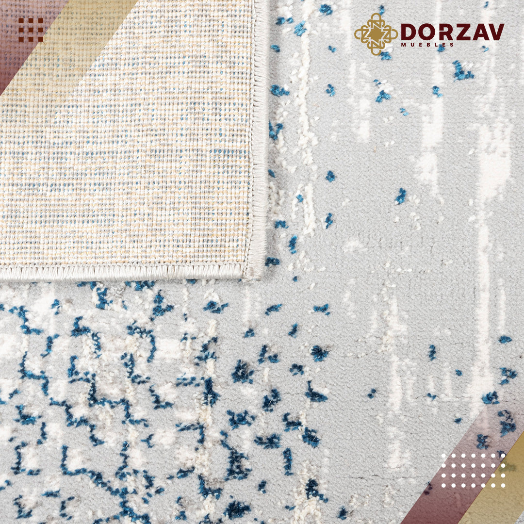 Tapete Decorativo Deniz U7014 Gris / Crema – Abstracto · Interior