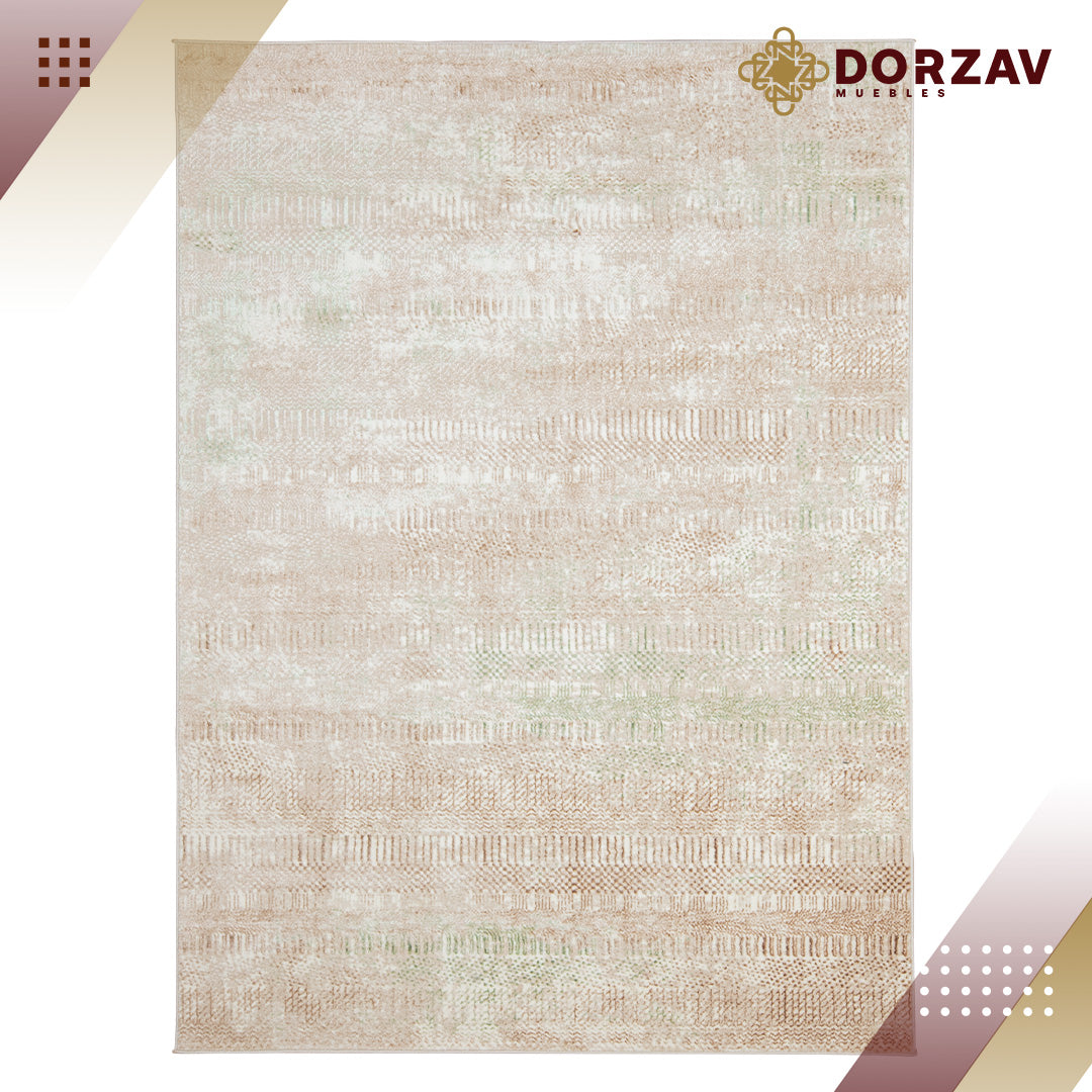 Tapete Decorativo Deniz U7016 Crema / Verde – Abstracto · Interior